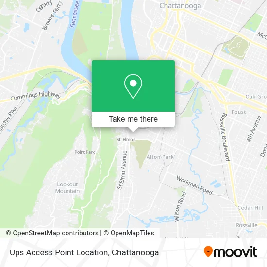 Ups Access Point Location map