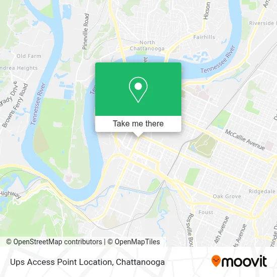 Ups Access Point Location map