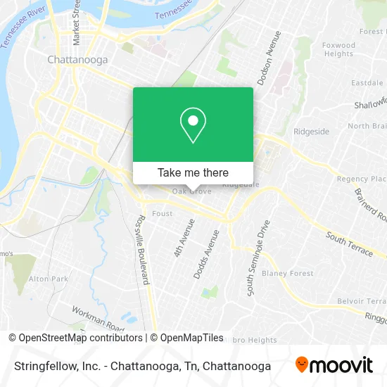 Stringfellow, Inc. - Chattanooga, Tn map