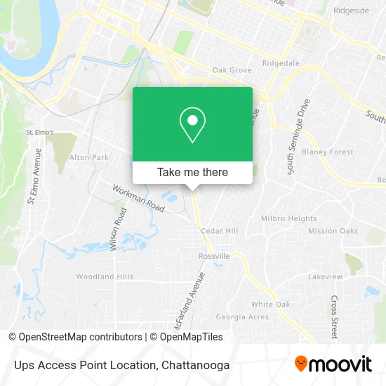 Ups Access Point Location map