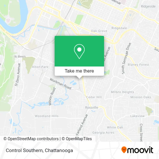 Control Southern map