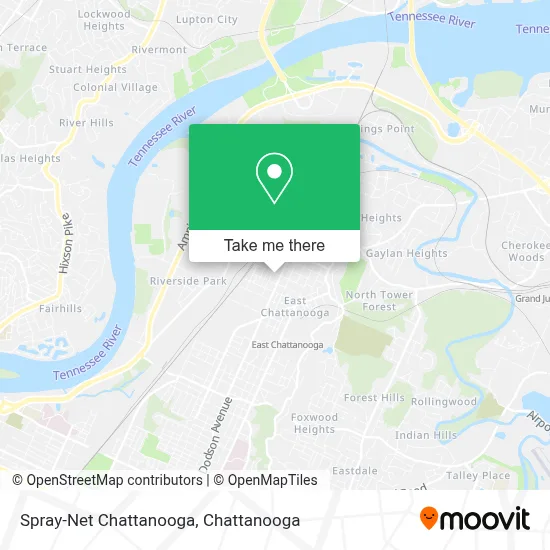 Spray-Net Chattanooga map