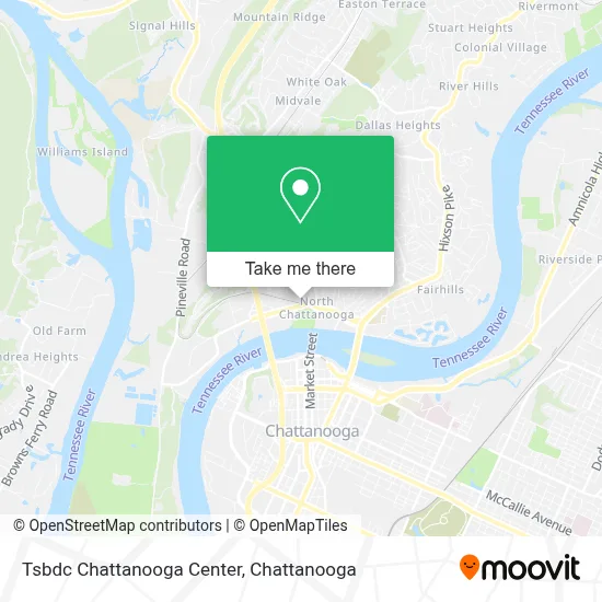Tsbdc Chattanooga Center map