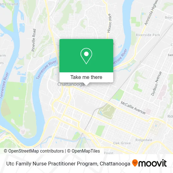 Utc Family Nurse Practitioner Program map