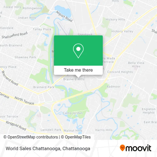 World Sales Chattanooga map