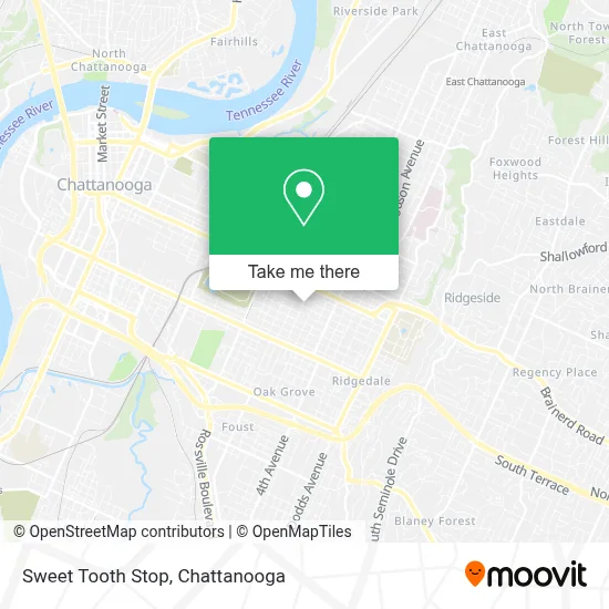 Sweet Tooth Stop map