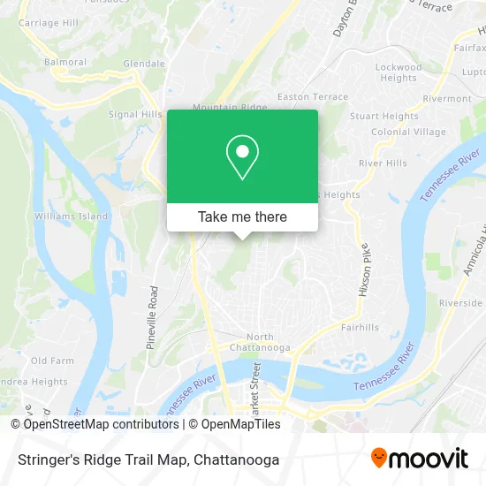 Stringer's Ridge Trail Map map