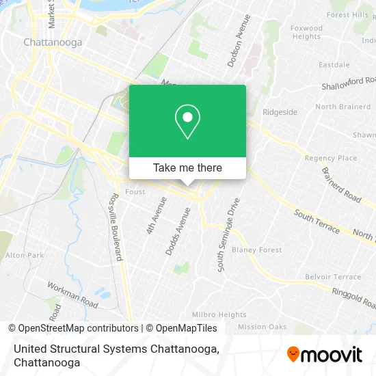 United Structural Systems Chattanooga map