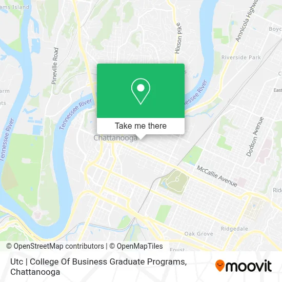 Utc | College Of Business Graduate Programs map