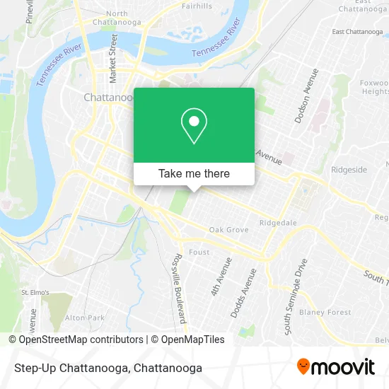 Step-Up Chattanooga map