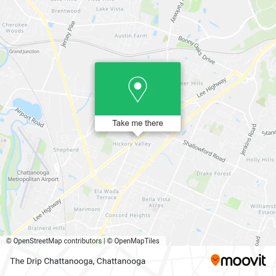 The Drip Chattanooga map