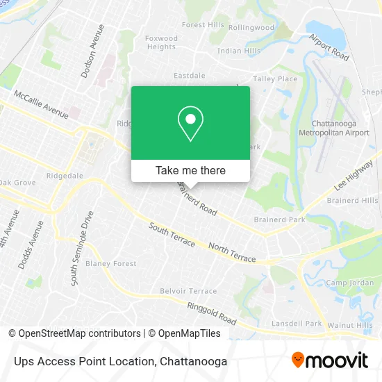 Ups Access Point Location map