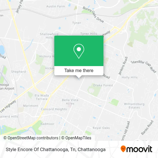 Style Encore Of Chattanooga, Tn map