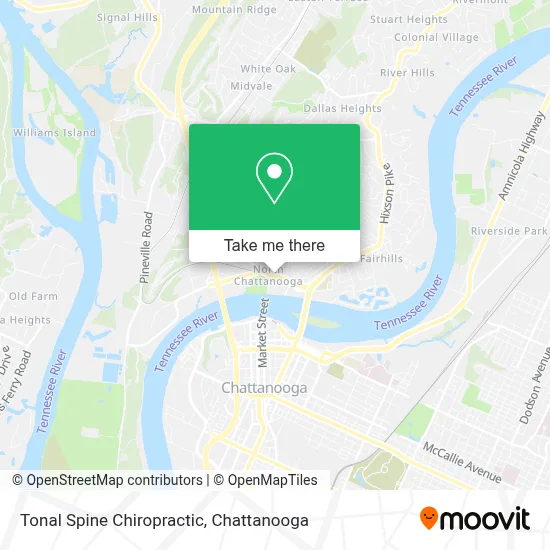 Tonal Spine Chiropractic map