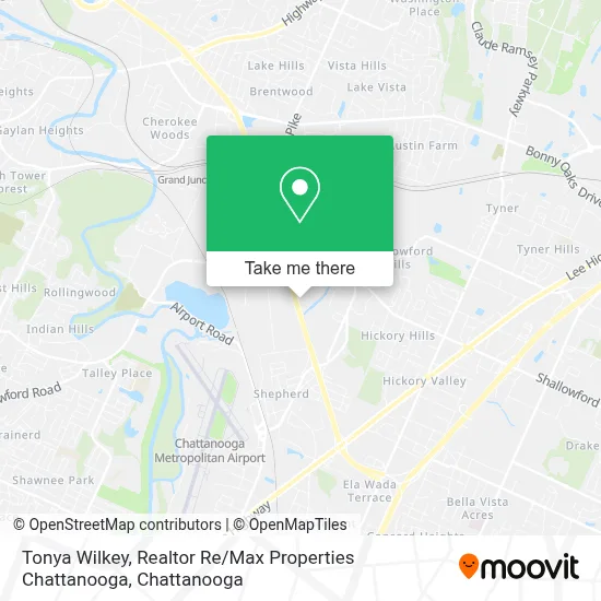 Tonya Wilkey, Realtor Re / Max Properties Chattanooga map