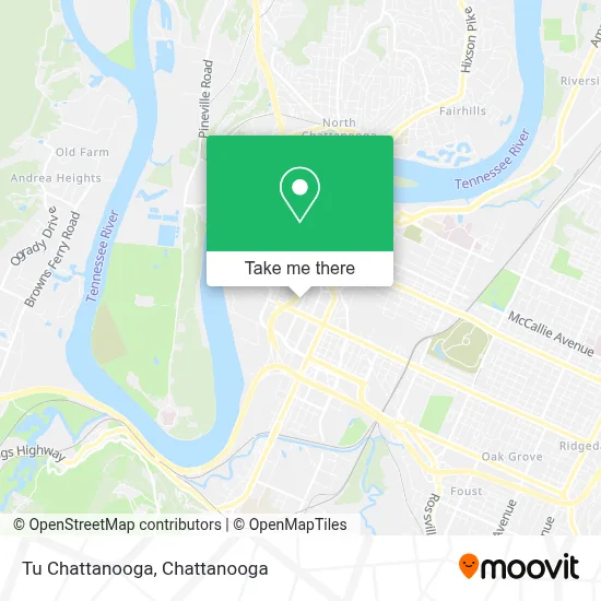Tu Chattanooga map