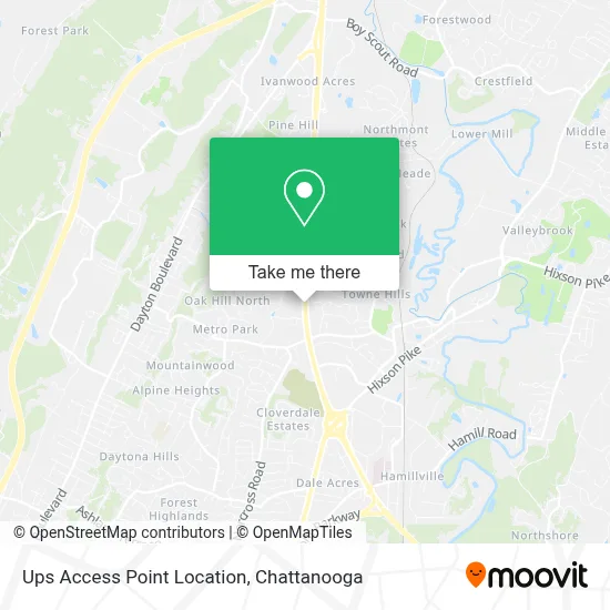 Ups Access Point Location map