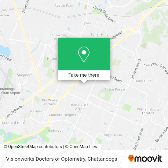 Visionworks Doctors of Optometry map