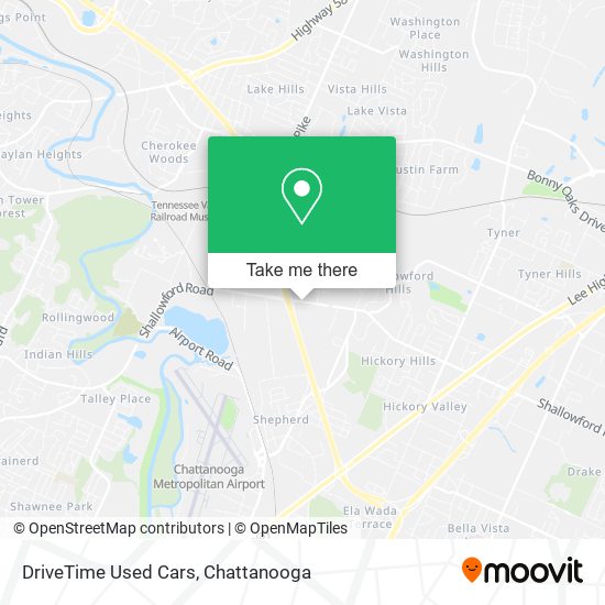 DriveTime Used Cars map