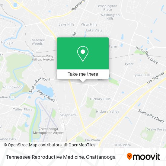 Mapa de Tennessee Reproductive Medicine