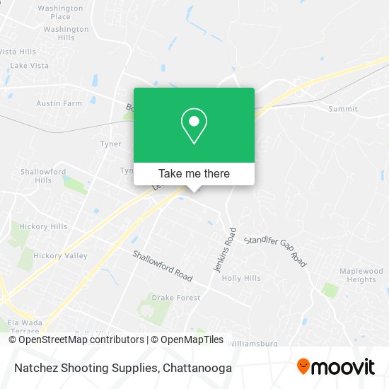 Mapa de Natchez Shooting Supplies