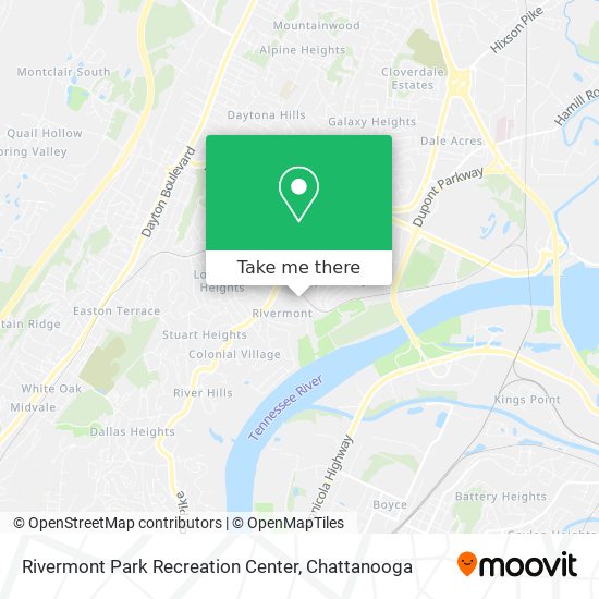 Rivermont Park Recreation Center map