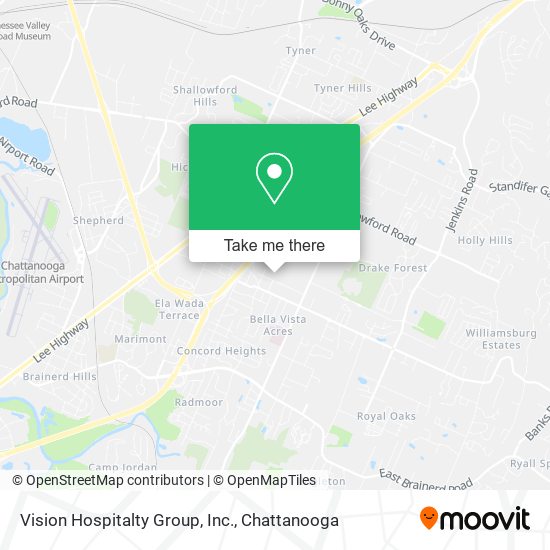 Mapa de Vision Hospitalty Group, Inc.