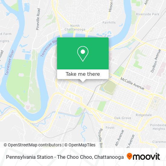 Mapa de Pennsylvania Station - The Choo Choo