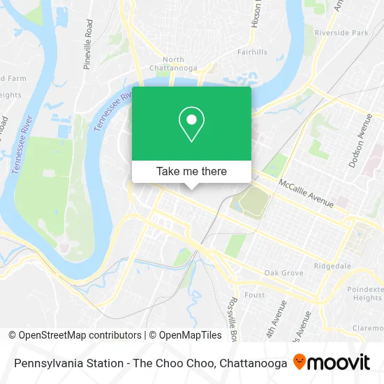 Pennsylvania Station - The Choo Choo map