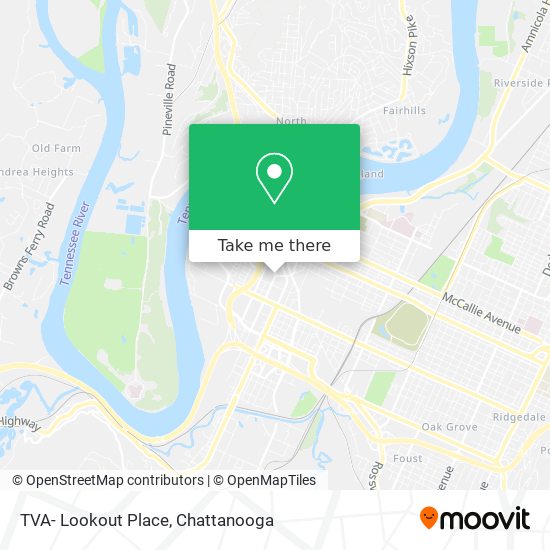 Mapa de TVA- Lookout Place