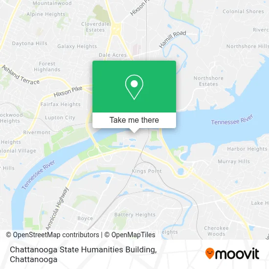 Chattanooga State Humanities Building map