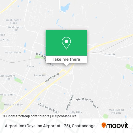 Airport Inn (Days Inn Airport at I-75) map