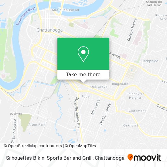 Mapa de Silhouettes Bikini Sports Bar and Grill.