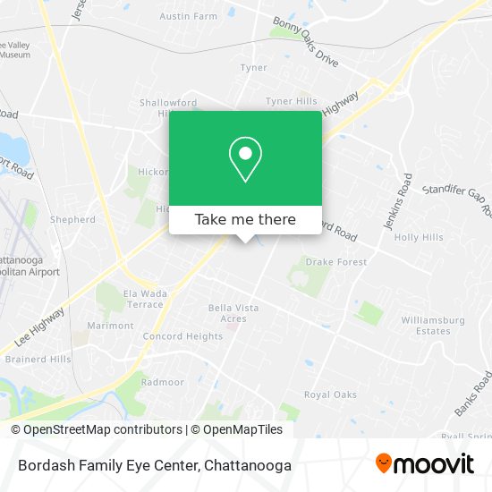 Bordash Family Eye Center map