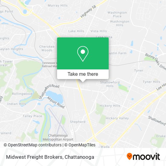 Midwest Freight Brokers map