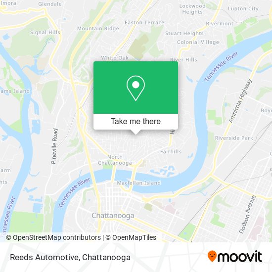 Reeds Automotive map