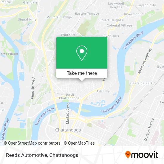 Reeds Automotive map
