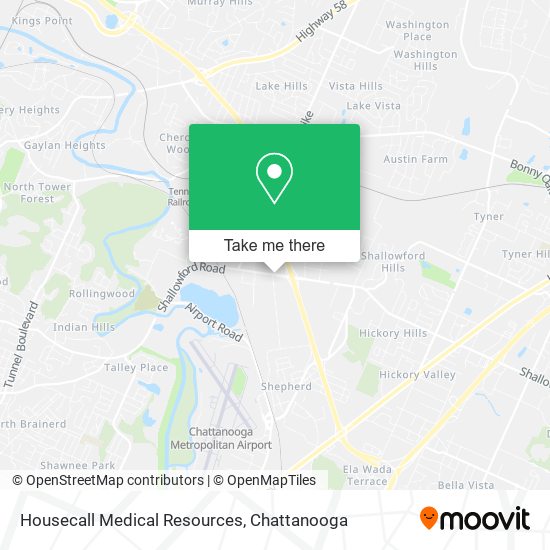 Housecall Medical Resources map