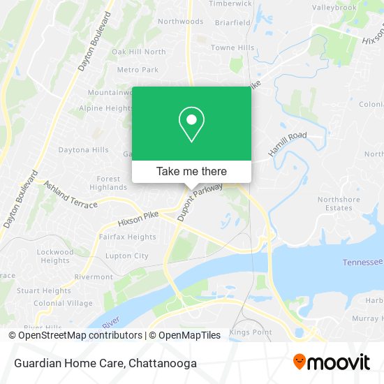 Mapa de Guardian Home Care