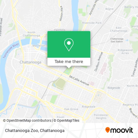 Mapa de Chattanooga Zoo