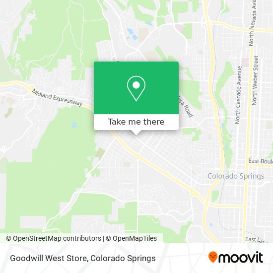 Map Store Colorado Springs How To Get To Goodwill West Store In Colorado Springs By Bus?