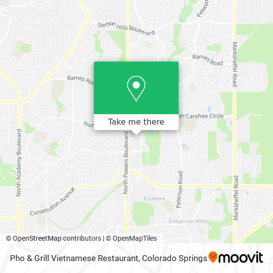 How to get to Pho & Grill Vietnamese Restaurant in Colorado Springs by Bus?