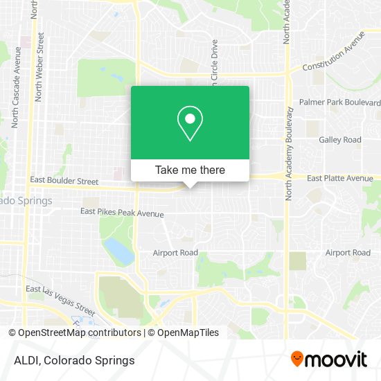 ¿Cómo llegar a ALDI en Colorado Springs en Autobús?