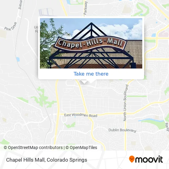 Chapel Hills Mall Map How To Get To Chapel Hills Mall In Colorado Springs By Bus?