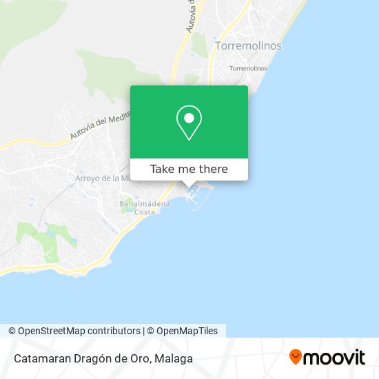 Catamaran Dragón de Oro map