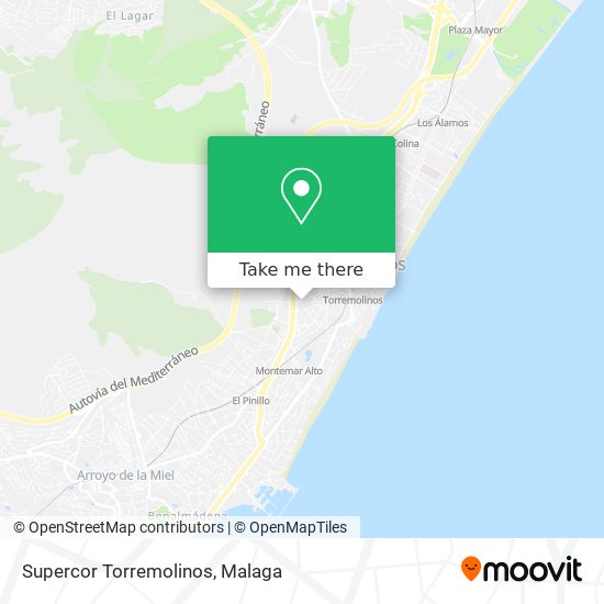 Supercor Torremolinos map