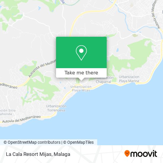 mapa La Cala Resort Mijas