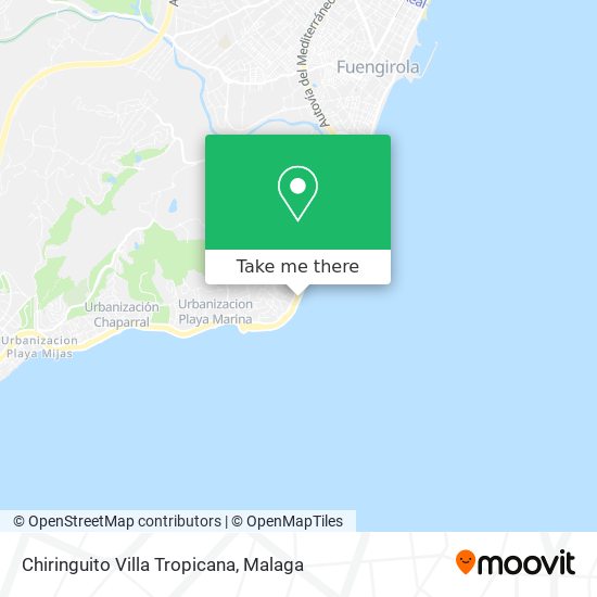 Chiringuito Villa Tropicana map