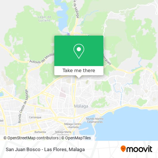 mapa San Juan Bosco - Las Flores