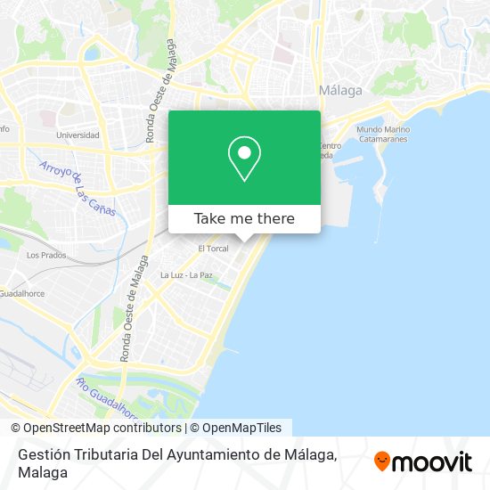 Gestión Tributaria Del Ayuntamiento de Málaga map